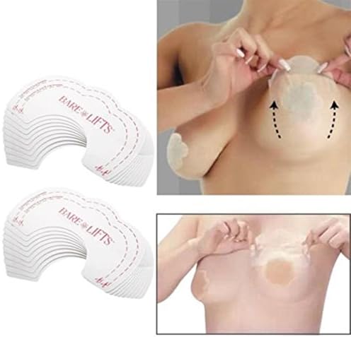 dolly2u 20pcs Bare Lifts Instant Breast Lift Support Invisible Bra Shaper Adhesive Tape
