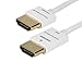 Monoprice Ultra Slim Series 6ft 10.2Gbps High Performance HDMI Cable w/RedMere Technology Supports Ethernet, 3D, 4K and Audio Return - White primary