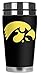 Mugzie Iowa Hawkeyes Travel Mug with Insulated Wetsuit Cover, 16 oz, Yellow