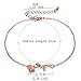 3UMeter Rose Gold Women Girls Anklets Jewelry Beach Anklet Bracelet Great Foot Jewelry Gift for Valentine Mother's Day Birthday