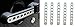 Opall Front Door & Back Door Aluminum Grab Handle Cover For 2007 - 2016 Jeep Wrangler JK & Unlimited 4 Door 5pcs/set (White)