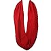Wrapables Thick Knitted Winter Warm Infinity Scarf, Red