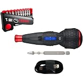 (US Model) VESSEL e-ASSIST Screwdriver Higher Torque w/11pc Bit Set