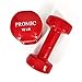 PROMIC 10 lb Hand Weights Deluxe Vinyl Coated Dumbbells (Sold in Pair) - 10 lb, Red