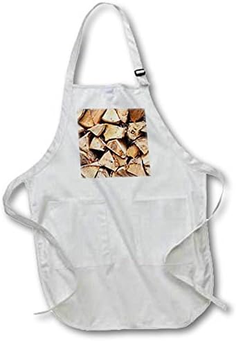 Professinal Chef Aprons for Women Objects Pile Of Chopped Birch Firewood Kitchen Apron with Pockets Restaurant Home Unisex Aprons