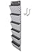 COMPONO Office Supplies Storage Organizer Includes 2 Over Door Hangers, 6 Pocket Chart for Home, Business, Clothing, and School Organizers (Trellis Pattern)
