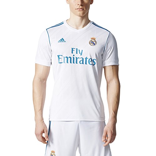 Adidas men s real madrid home soccer jersey 2017/2018 (large) whi…