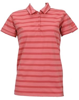 Womens Short Sleeve Pique Polo Pink L