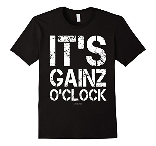 Mens It s Gainz O clock - Its Gains Oclock Funny Workout Shirts Medium Black Mens It s Gainz O clock - Its Gains Oclock Funny Workout Shirts Medium Black
