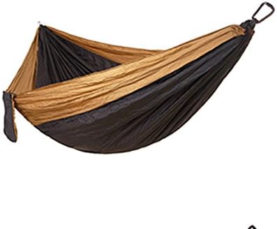 QYSM Hammocks- Single &amp; Double Hammocks - Portable Lightweight Parachute Nylon-Top Rated Best Quality Gear For The Outdoors Backpacking Survival or Travel