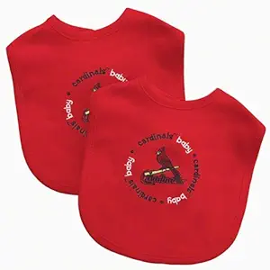 Baby Fanatic Team Color Bibs, St Louis Cardinals, 2-Count (Discontinued by Manufacturer)