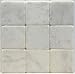 Bianco Carrara White 4 X 4 Tumbled Marble Tile