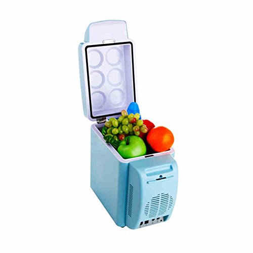 SL&BX Mute car refrigerator,7l refrigerator home mini student dorm breast milk refrigeration 24v mini fridge small freezer cooler fridge-Blue 30.3x17x31cm(12x7x12inch)