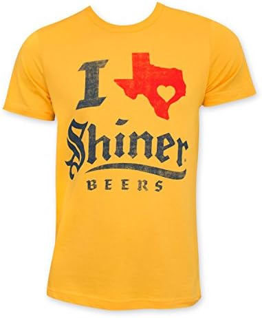 Shiner I Heart Texas T-Shirt XX-Large Yellow