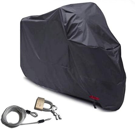 Waterproof Motorcycle Cover, Outdoor Indoor Rainproof Dust-proof Durable Cover with Windproof Buckle and Elastic Band for Motorcycle Electric Motor Car