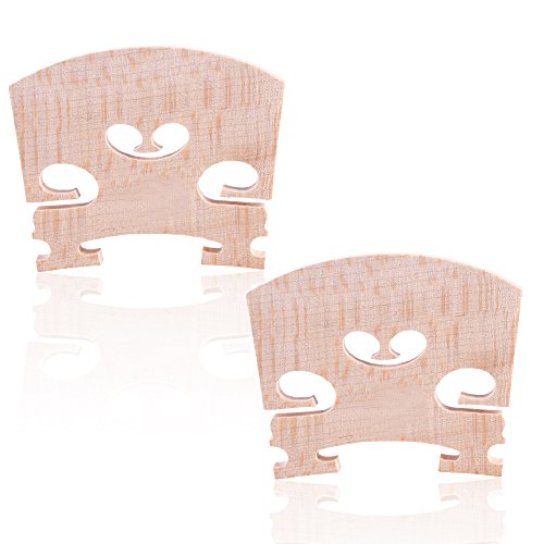 image for CM COSMOS 4 Pcs Violin Bridge Full Size Violin Bridge Replacement Part