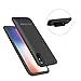 iPhone X Battery Case,Indmird 4000mAh External Charger Case Rechargeable Charging Case for iPhone X / iPhone 10 ,Slim Portable Battery Pack Juice Bank Cover(5.8-inch)-Black