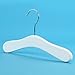 Hangerworld Set of 30 Kid's White Wooden Top & Pants Clip Closet Coat Hangers - For Baby & Toddler Clothes 10 inches (25cm)