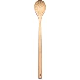 Wooden Spoon for Cooking 13 Inch Long Handle Kitchen Spoon for Stirring Mixing Serving