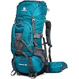 N NEVO RHINO Hiking Backpack 50-80L - Internal Frame With Waterproof Rain Cover