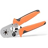 iCrimp Wire Ferrule Crimping Tool, Hexagonal Crimp Profile, Self-adjusting Wire End-sleeves Crimper for AWG23-10 Insulated Te