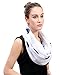 Lina & Lily Women's Whale Animal Print Infinity Loop Scarf (White)