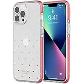 Kate Spade New York Defensive Hardshell Case for iPhone 13 Pro Max - Pin Dot Ombre Pink/Clear