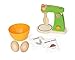 Hape - Playfully Delicious - Mighty Mixer Wooden Play Kitchen Set with BONUS Play Eggs