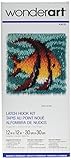 Wonderart Angel Fish Latch Hook Kit, 12" X