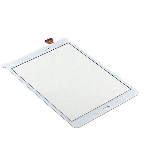 White Touch Screen Digitizer for Samsung Galaxy Tab A 9.7" - Glass Replacement for SM-T550 SM-T555 T550 T555 (Not Include LCD) with Tools + Pre-Installed Adhesive