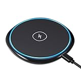 Fast Wireless Charger, ELEGIANT 10W Qi-Certified Wireless Charging Pad for Galaxy Note 8 S8 S8 Plus S7 S7 Edge S6 S6 Edge Note 5 and All Qi Compatible Devices (No AC Adapter)