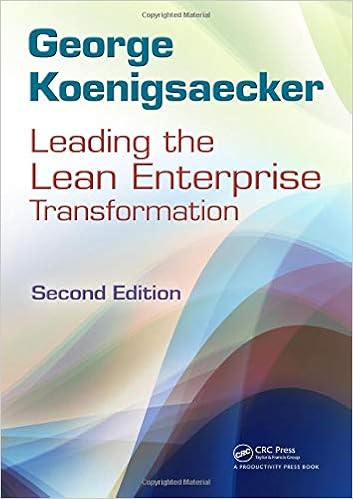 Leading the Lean Enterprise Transformation Leading the Lean Enterprise Transformation