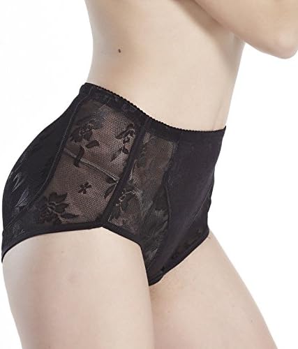 Defang Body Shaper Padded Seamless Panties Butt Hip Enhancer Shapewear For Women (L: Waist 24-26 Inch, Black)