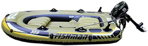 GDDQSDC Recreational Inflatable Boat with Motor Rubber Boat Fishing Boat And Kayak Bearing 3-Person Rowing