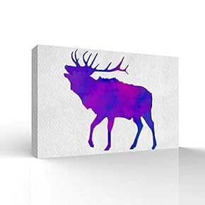 Canvas Wall Art for Living Room,Bedroom Home Artwork Paintings Abstract Animal Ready to Hang - 12x18 inches