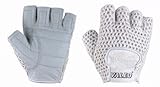 Valeo GMLF Women's Meshback Lifting Gloves With Genuine Leather, Padded Palms, Cotton Mesh Backs, And Soft Terry Lining