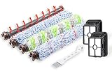 1785A,2306A Replacements 1 Set Pet & Multi Surface & Wood Floor & Area Rug Brush Rolls and 2 Pack 1866 Filters Compatible with Bissell CrossWave 1785 2306 2551 Series Wet Dry Vacuum Cleaner