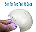 72W Rechargeable Nail Dryer-Lumcrissy 72W/36W Wireless Rechargeable Built-in Fan LED UV Lamp Nail Dryer Powerful Nail Gel Curing Drying Lamp Light for Both Hand Nail Tool Manicure/Pedicure(White)