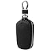 car Key Chain Keychain,Genuine Leather Car Smart Key caseKey Chain Keychain Holder Metal Hook and Keyring Zipper Bag for Remote Key Fob (Bentley)