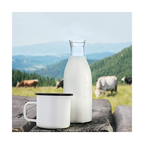 HaWare Emaille Tasse 6er-Set, Schwarz/WeiÃ/Blau/Rot/GrÃ¼n/Gelb Kaffee- /Tee- /Trinkbecher, Kaffeetassen Teetassen ideal fÃ¼r Zuhause/BÃ¼ro/Reisen/Camping, Wiederverwendbar & Tragbar, 350 ml – Bild 8