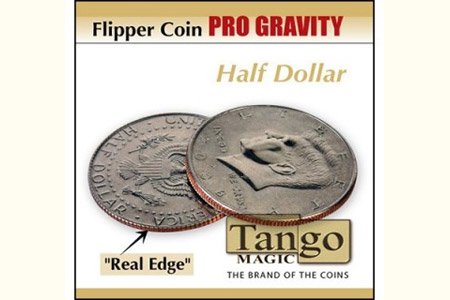 Flipper Half Dollar Pro Gravity (w/DVD)(D0089) by Tango - Trick