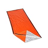 AOTU Emergency Blanket/Bag/Tent of Emergency Kit, Foldable&Reusable Thermal PE, Suits for Camping, Traveling, Climbing, Hiking, Emergency, Easy Discovered&Rescued