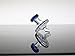 Syentec Glass Large UFO Cap OD 33mm Blue Color
