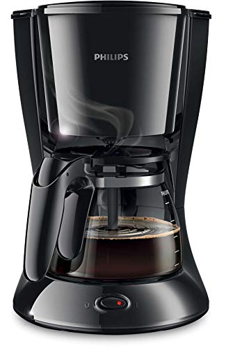 Philips HD7461/20 New Daily Kaffeemaschine Aroma-Swirl mit Abschaltautomatik, Glaskanne, weiß/schwarz