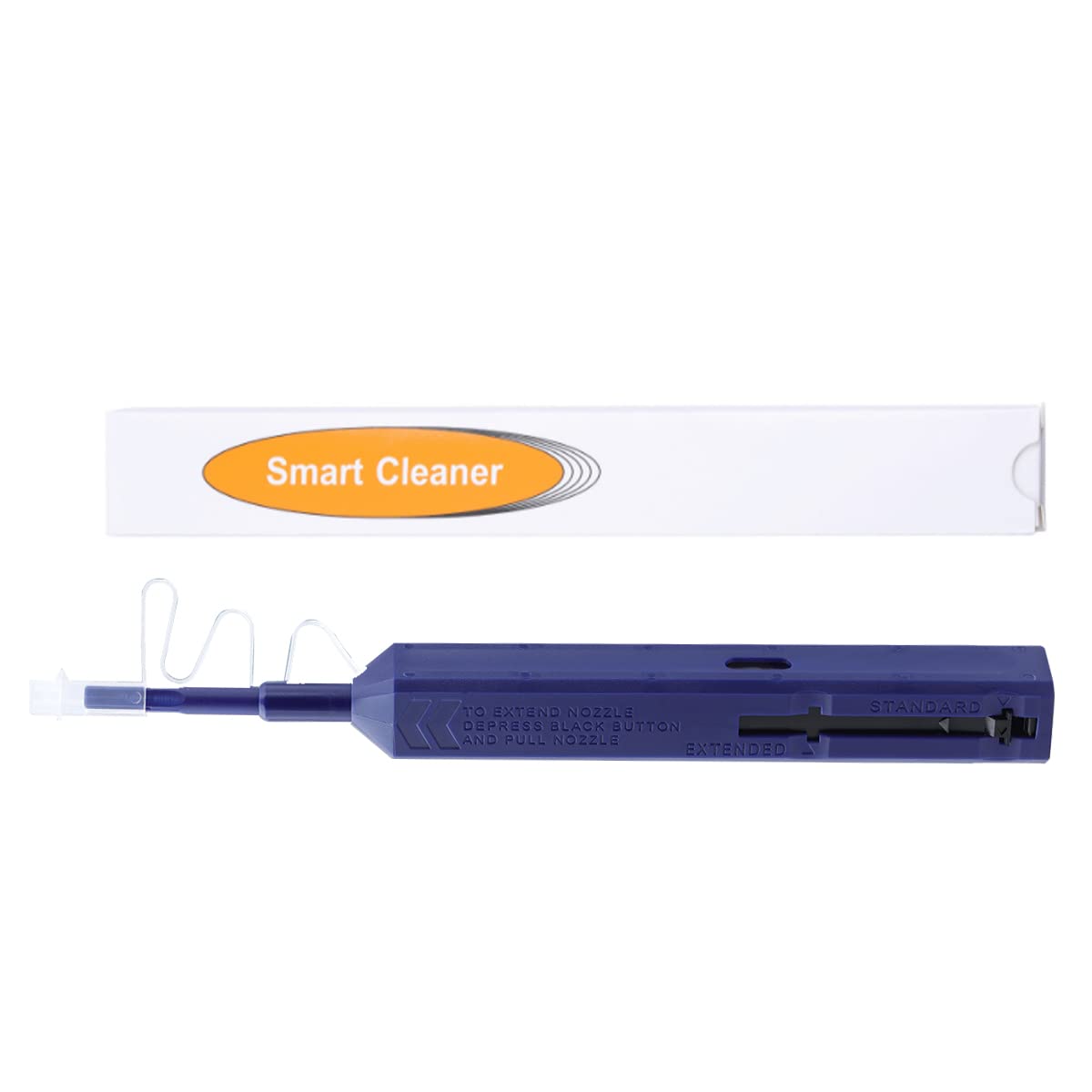 EDIONS Fiber Cleaner, Fiber Optic Cleaning Pen for 1.25mm LC/MU Connectors with 800+ Cleans - Fiber End face & Optical Connector Cleaner with Added Protection Case (LC/MU)