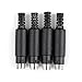 Areyourshop 4 Pcs Mini 8 Pin Din Male Plug with Plastic Handle Adapter Soldering Cables DIY
