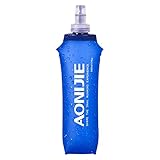 Water Soft Flask | LanLan 500ml Portable Foldable Collapsible Compact Lightweight Reusable BPA Free TPU Drink Bag Bladder for Sport Running Hiking