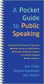 A Pocket Guide To Public Speaking Dan O Hair Hannah
