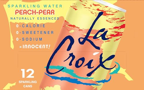 LACROIX SPARKLING WATER, PEACH-PEAR, 12 FL OZ (PACK OF 12)