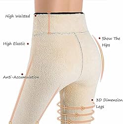 2Pcs Warm Leggings for Women Winter, Sherpa
